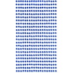 Strasuri din acril pentru make-up, par sau corp cu adeziv SGS019GG Blue Indigo de 3mm 1040 buc